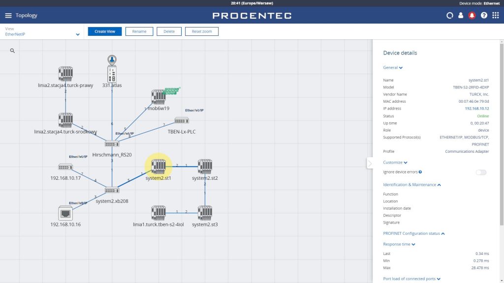 PROCENTEC Atlas: zestaw EtherNet/IP