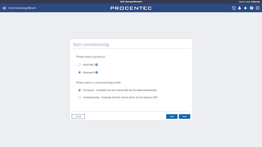 PROCENTEC Atlas: zestaw EtherNet/IP